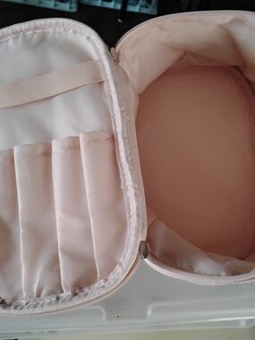 Women's Quilted Light Pink Cosmetic Bag Beauty Creations